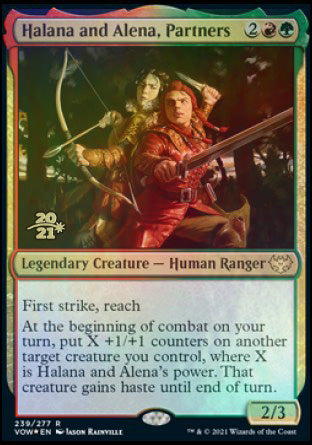 Halana and Alena, Partners [Innistrad: Crimson Vow Prerelease Promos] | The Gaming Verse