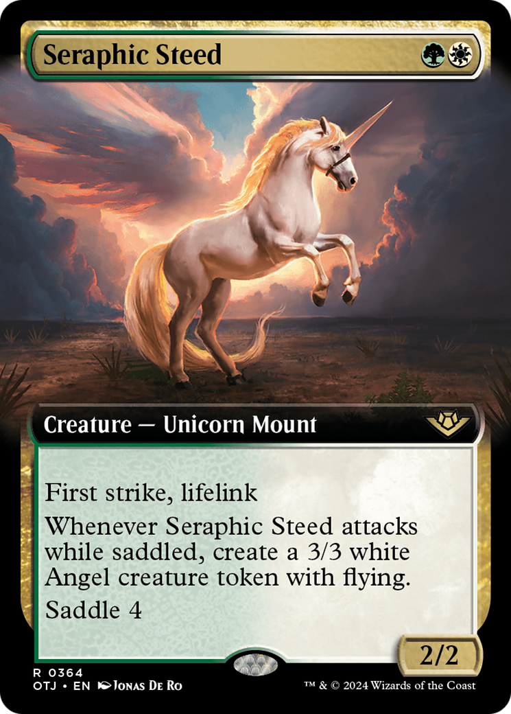 Seraphic Steed (Extended Art) [Outlaws of Thunder Junction] | The Gaming Verse