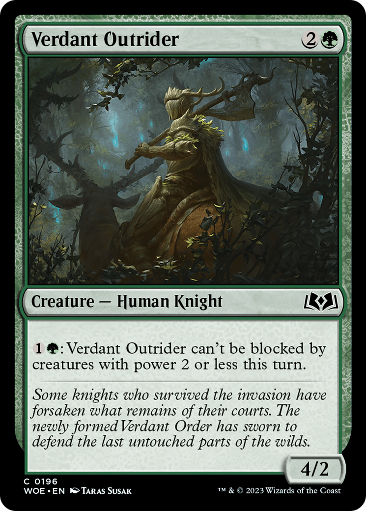 Verdant Outrider [Wilds of Eldraine] | The Gaming Verse