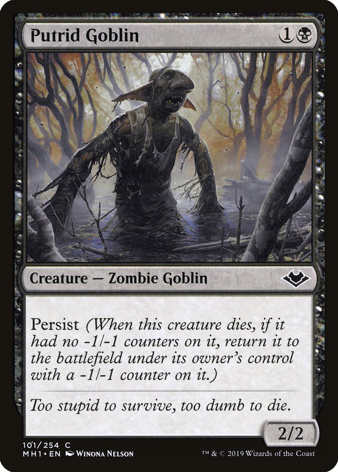 Putrid Goblin [Modern Horizons] | The Gaming Verse