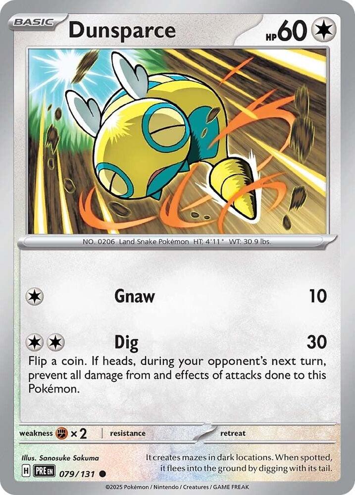 Dunsparce (079/131) [Scarlet & Violet: Prismatic Evolutions] | The Gaming Verse