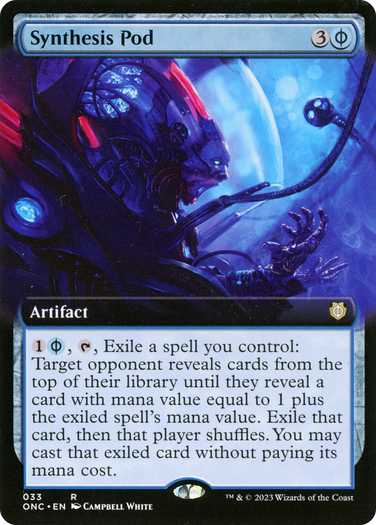 Synthesis Pod (Extended Art) [Phyrexia: All Will Be One Commander] | The Gaming Verse