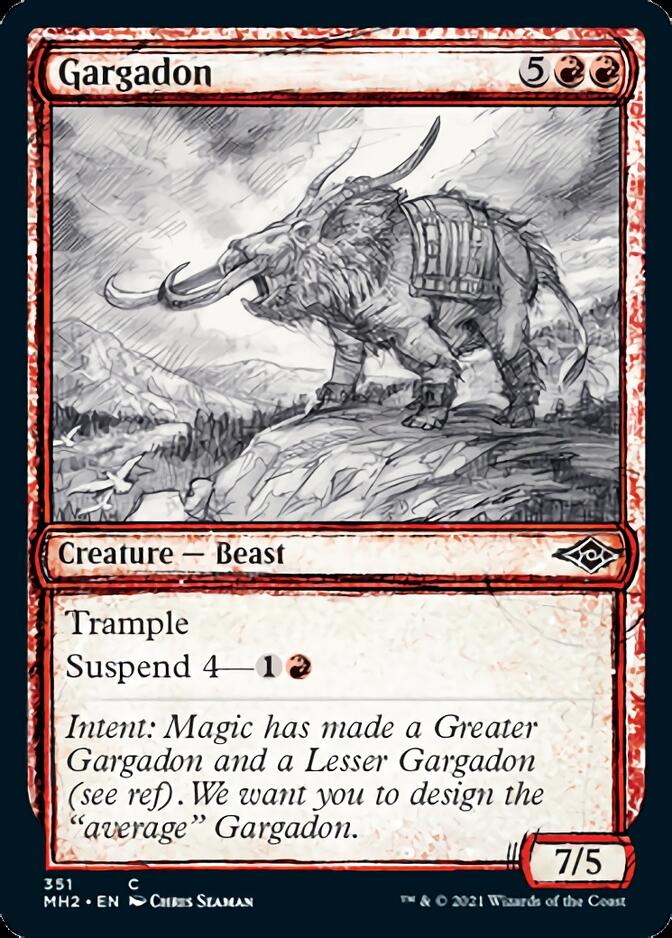 Gargadon (Sketch) [Modern Horizons 2] | The Gaming Verse