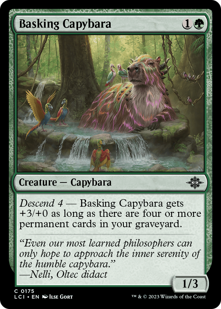 Basking Capybara [The Lost Caverns of Ixalan] | The Gaming Verse