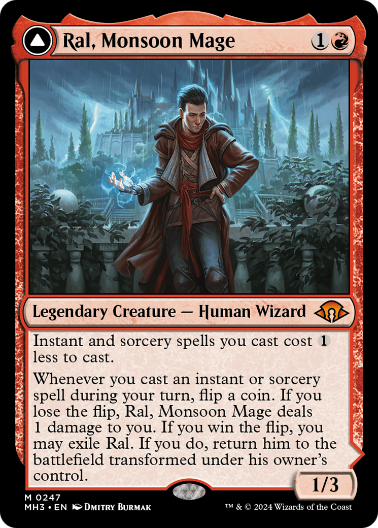 Ral, Monsoon Mage // Ral, Leyline Prodigy [Modern Horizons 3] | The Gaming Verse