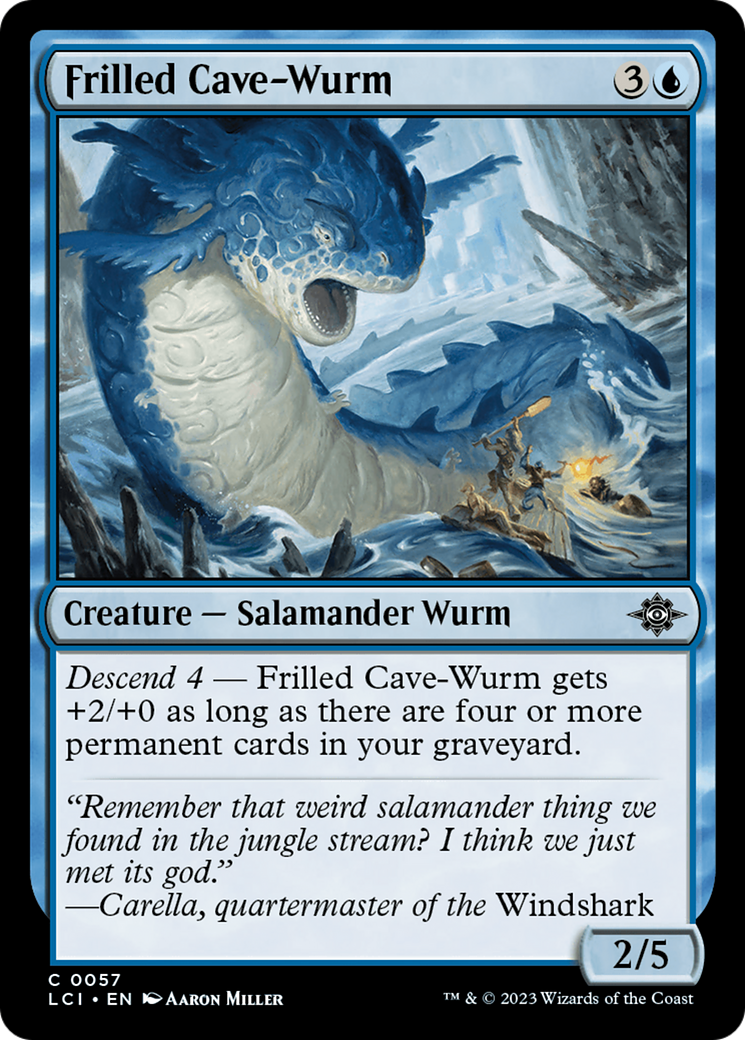 Frilled Cave-Wurm [The Lost Caverns of Ixalan] | The Gaming Verse