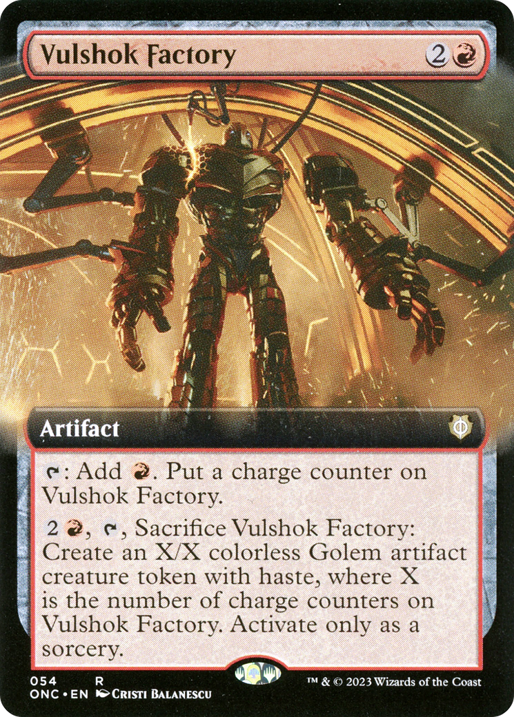 Vulshok Factory (Extended Art) [Phyrexia: All Will Be One Commander] | The Gaming Verse