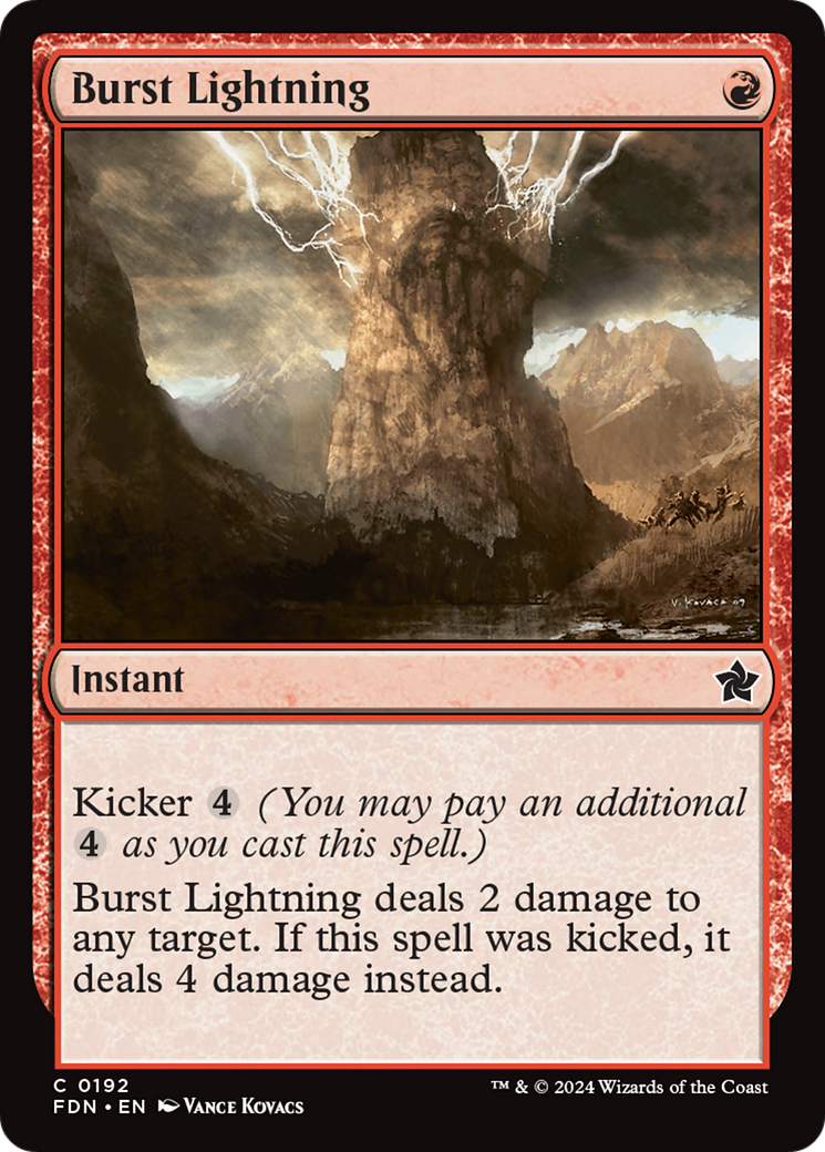 Burst Lightning [Foundations] | The Gaming Verse