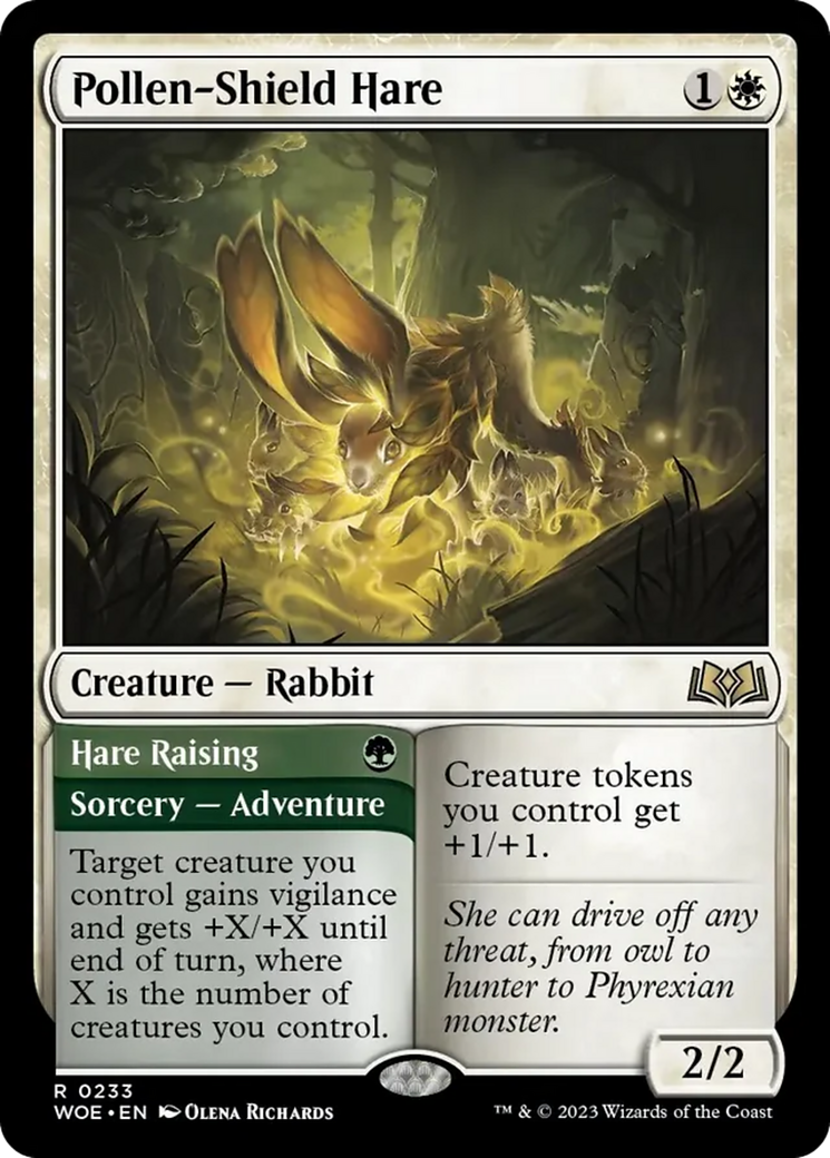 Pollen-Shield Hare // Hare Raising [Wilds of Eldraine] | The Gaming Verse