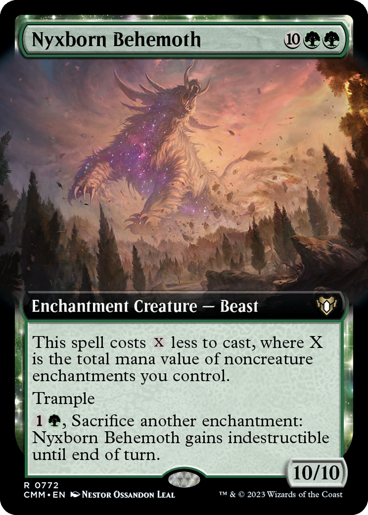 Nyxborn Behemoth (Extended Art) [Commander Masters] | The Gaming Verse