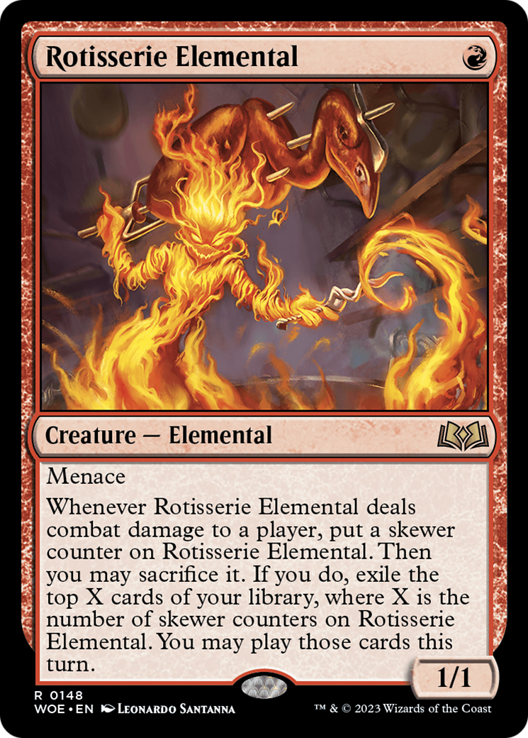 Rotisserie Elemental [Wilds of Eldraine] | The Gaming Verse