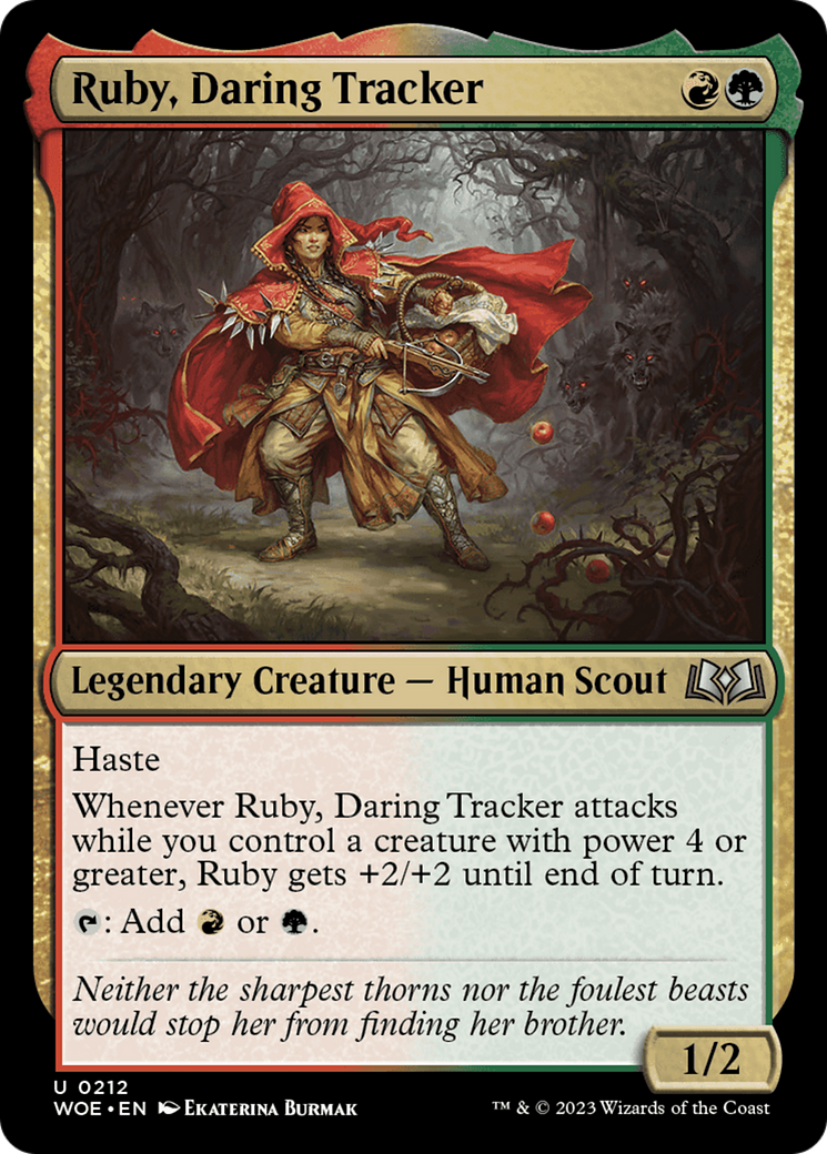 Ruby, Daring Tracker [Wilds of Eldraine] | The Gaming Verse