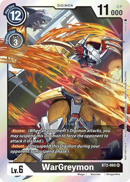 WarGreymon [BT2-065] (Alternative Art - Box Topper) [Classic Collection] | The Gaming Verse