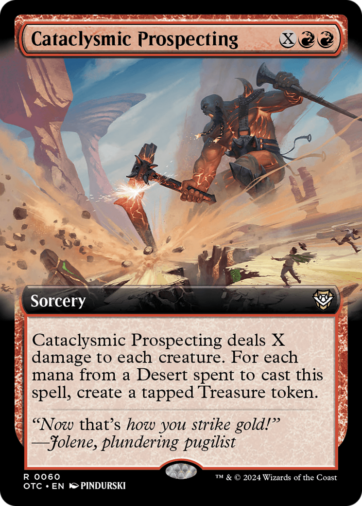 Cataclysmic Prospecting (Extended Art) [Outlaws of Thunder Junction Commander] | The Gaming Verse