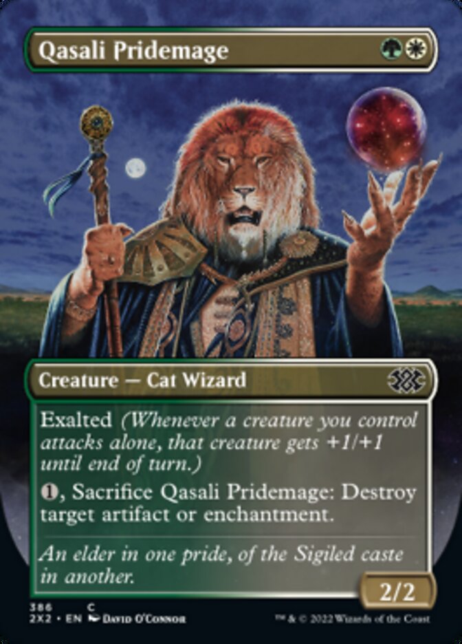 Qasali Pridemage (Borderless Alternate Art) [Double Masters 2022] | The Gaming Verse