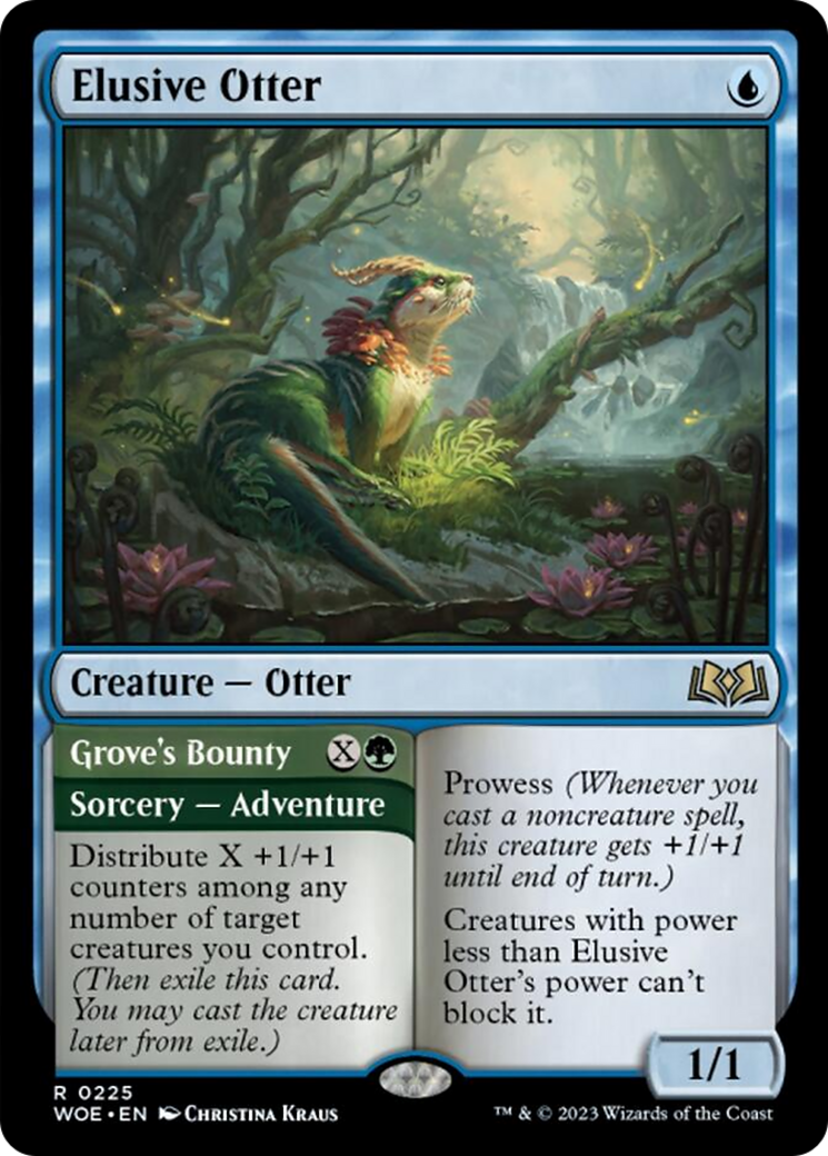 Elusive Otter // Grove's Bounty [Wilds of Eldraine] | The Gaming Verse