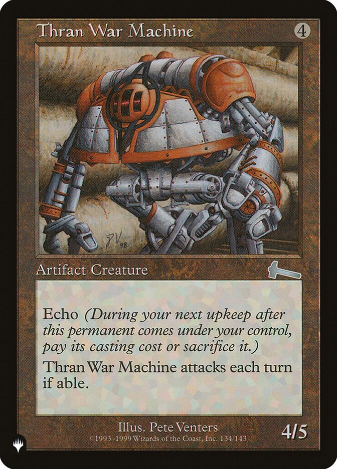 Thran War Machine [The List] | The Gaming Verse