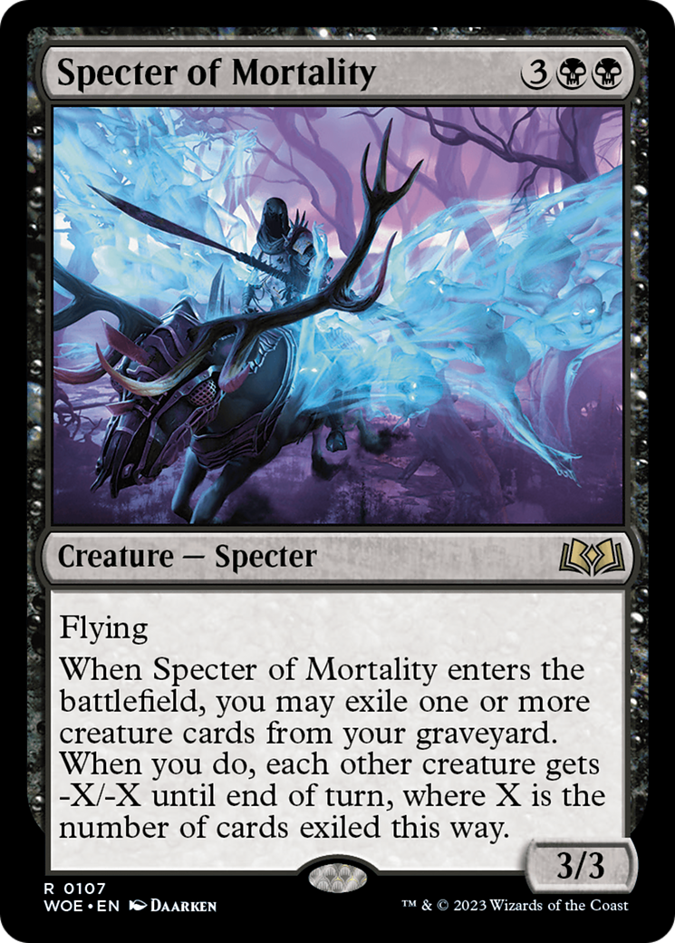 Specter of Mortality [Wilds of Eldraine] | The Gaming Verse