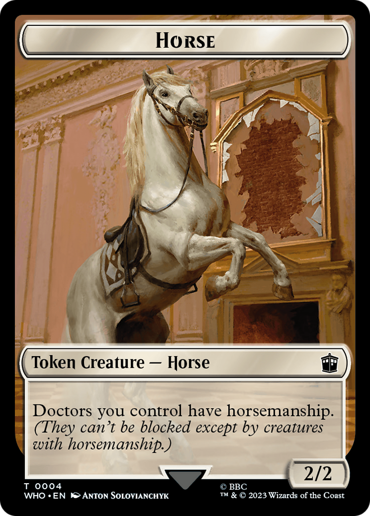 Horse // Clue (0022) Double-Sided Token [Doctor Who Tokens] | The Gaming Verse