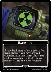 Radiation // Alien Double-Sided Token [Fallout Tokens] | The Gaming Verse