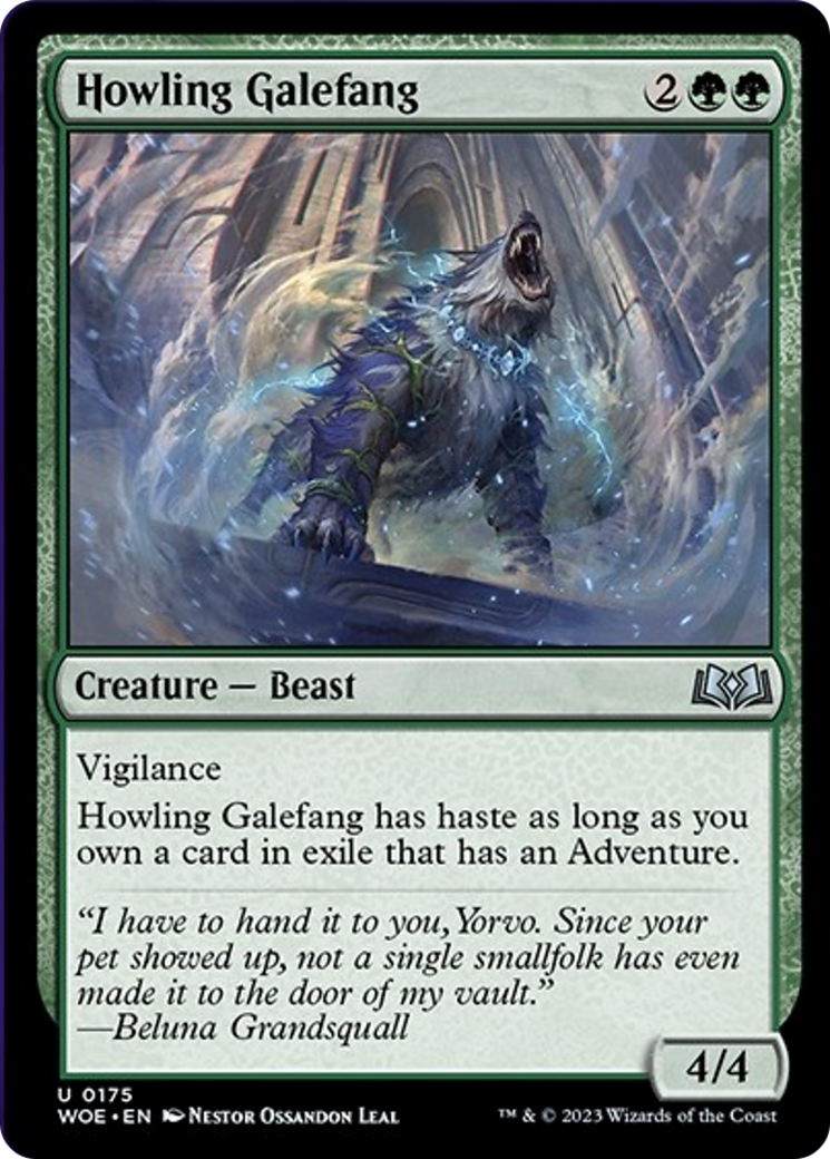 Howling Galefang [Wilds of Eldraine] | The Gaming Verse