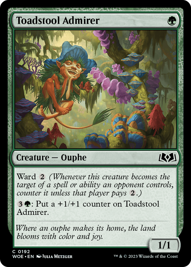 Toadstool Admirer [Wilds of Eldraine] | The Gaming Verse