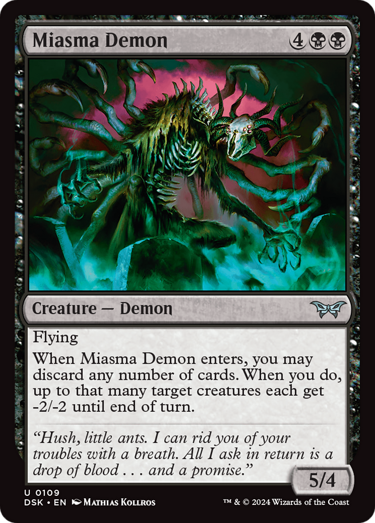 Miasma Demon [Duskmourn: House of Horror] | The Gaming Verse