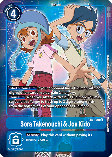 Sora Takenouchi & Joe Kido [BT5-088] (Buy-A-Box Promo) [Battle of Omni Promos] | The Gaming Verse