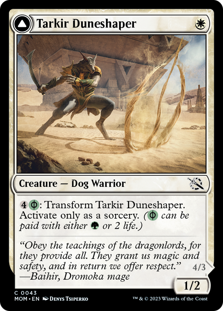 Tarkir Duneshaper // Burnished Dunestomper [March of the Machine] | The Gaming Verse