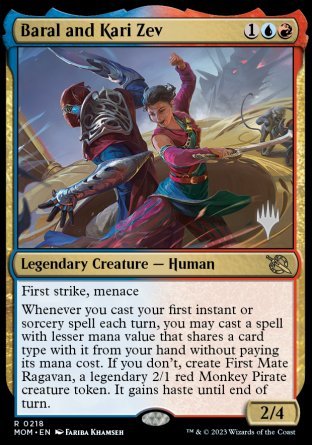 Baral and Kari Zev (Promo Pack) [March of the Machine Promos] | The Gaming Verse