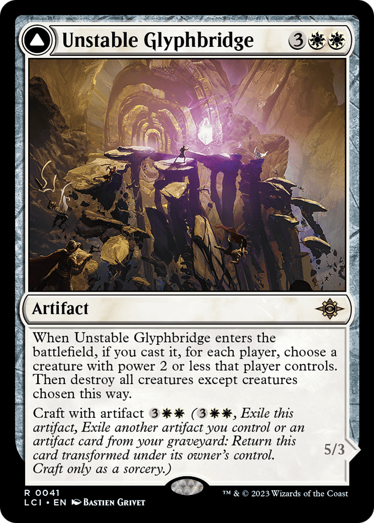 Unstable Glyphbridge // Sandswirl Wanderglyph [The Lost Caverns of Ixalan] | The Gaming Verse