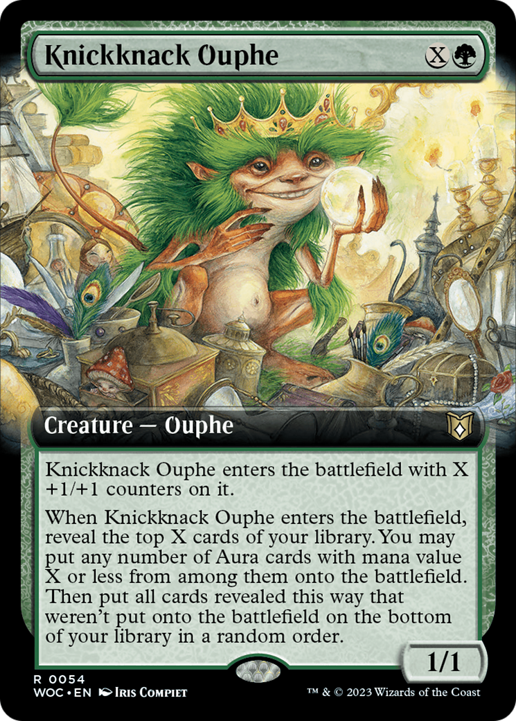 Knickknack Ouphe (Extended Art) [Wilds of Eldraine Commander] | The Gaming Verse