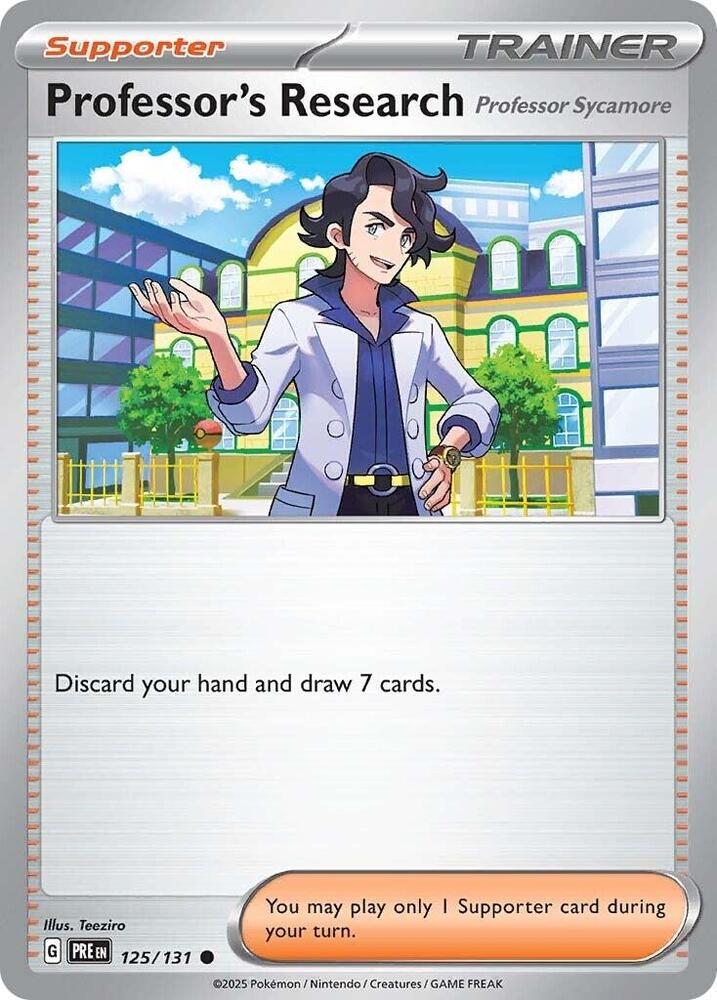 Professor's Research (125/131) [Professor Sycamore] [Scarlet & Violet: Prismatic Evolutions] | The Gaming Verse