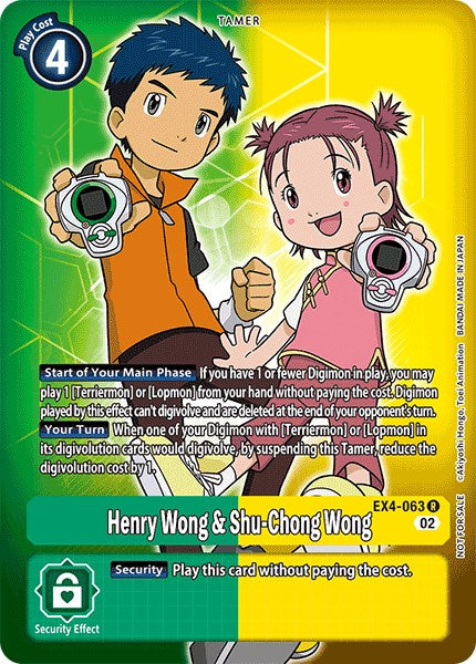 Henry Wong & Shu-Chong Wong [EX4-063] (Alternate Art) [Alternative Being Booster] | The Gaming Verse