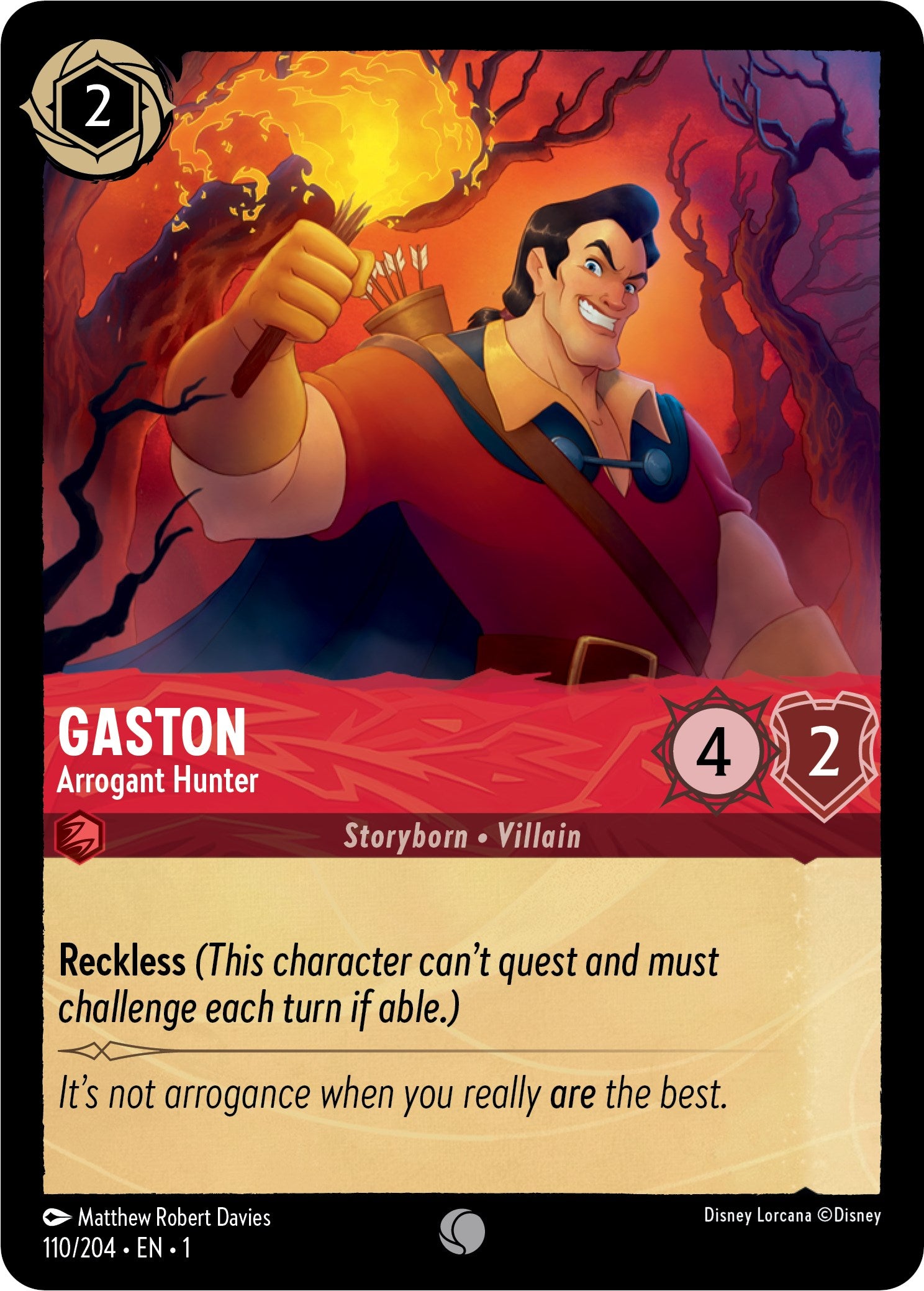 Gaston - Arrogant Hunter (110/204) [The First Chapter] | The Gaming Verse