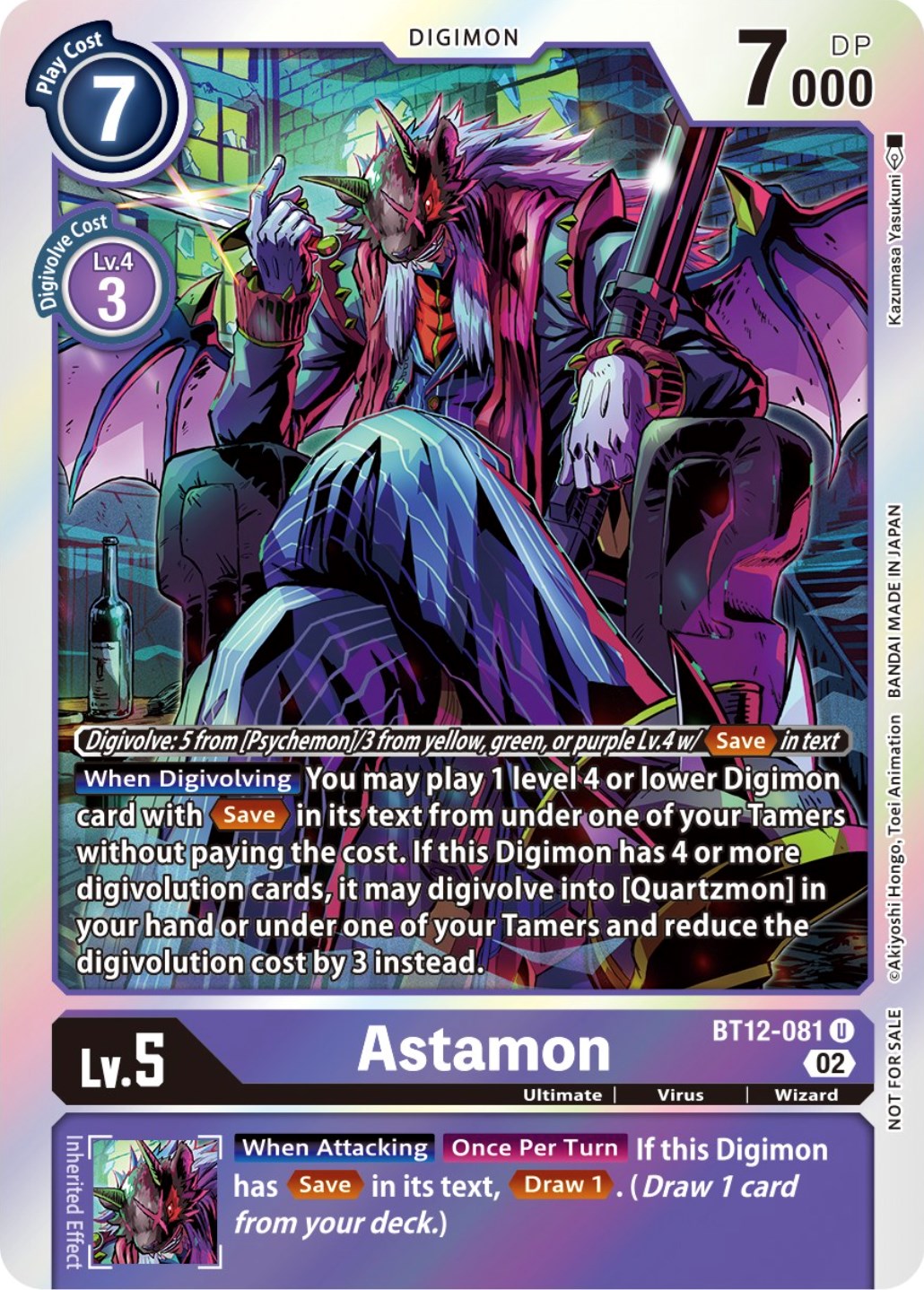 Astamon [BT12-081] (Box Topper) [Across Time] | The Gaming Verse