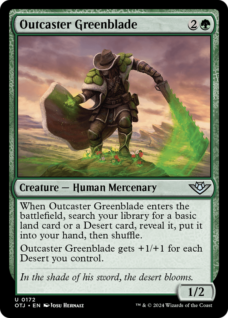 Outcaster Greenblade [Outlaws of Thunder Junction] | The Gaming Verse