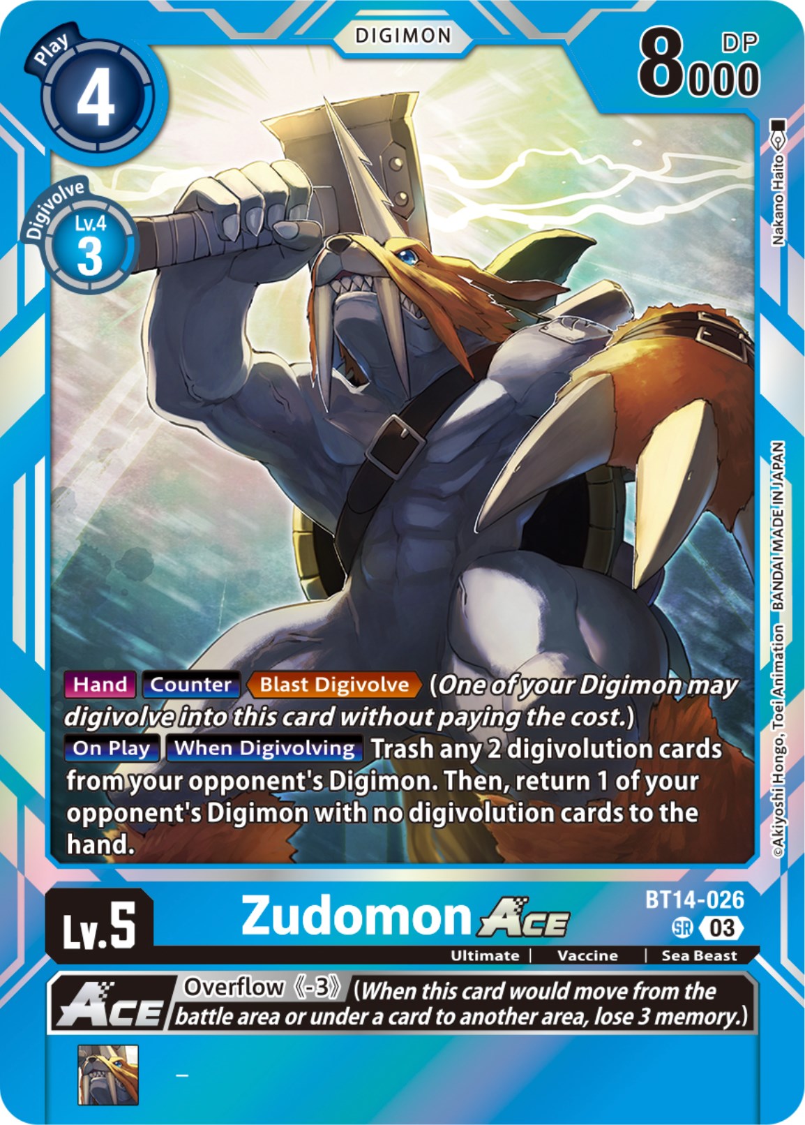 Zudomon Ace [BT14-026] [Blast Ace] | The Gaming Verse