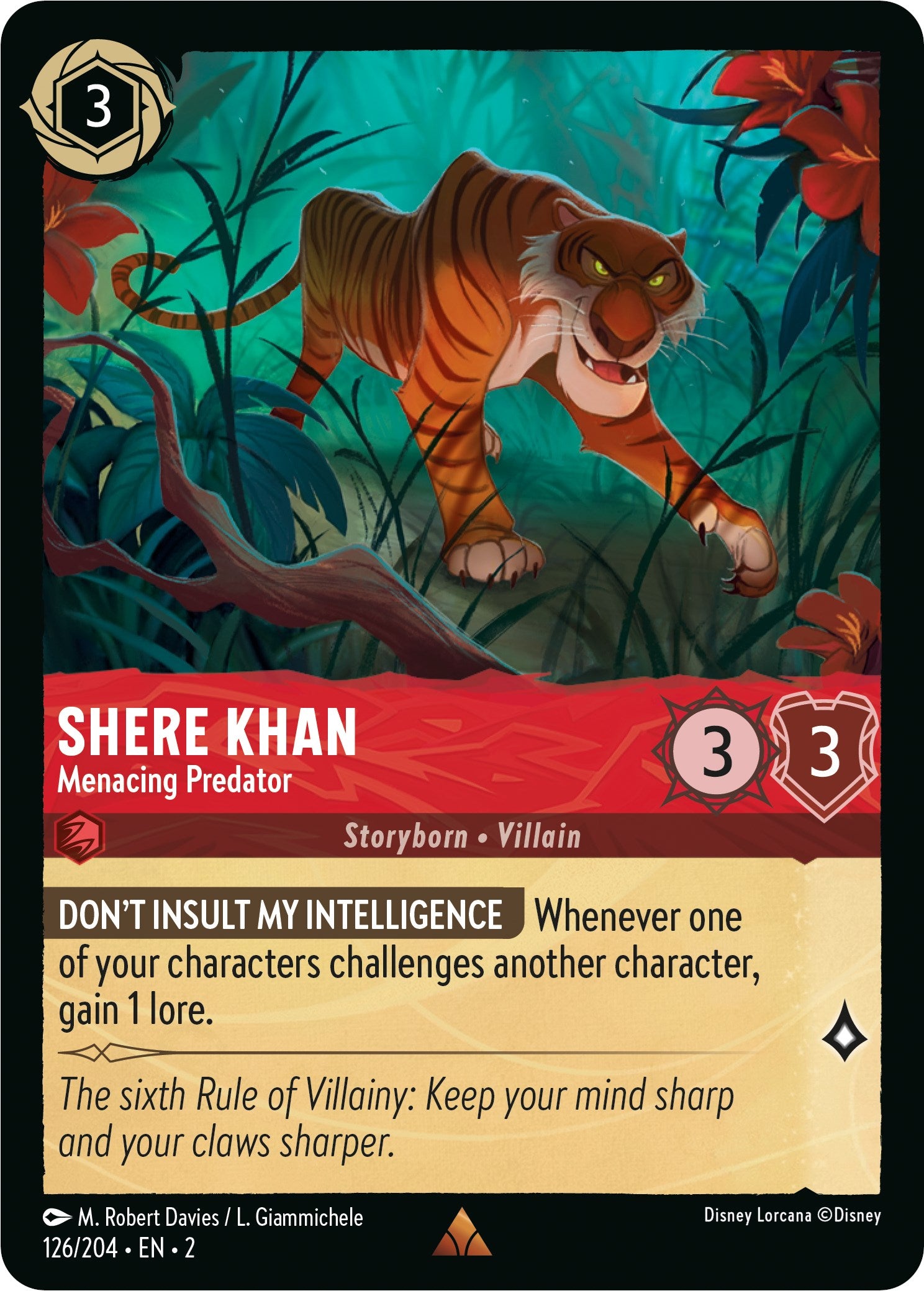 Shere Khan - Menacing Predator (126/204) [Rise of the Floodborn] | The Gaming Verse