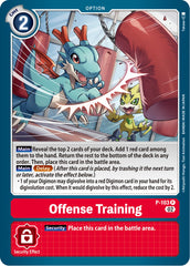 Offense Training [P-103] (Blast Ace Box Topper) [Promotional Cards] | The Gaming Verse