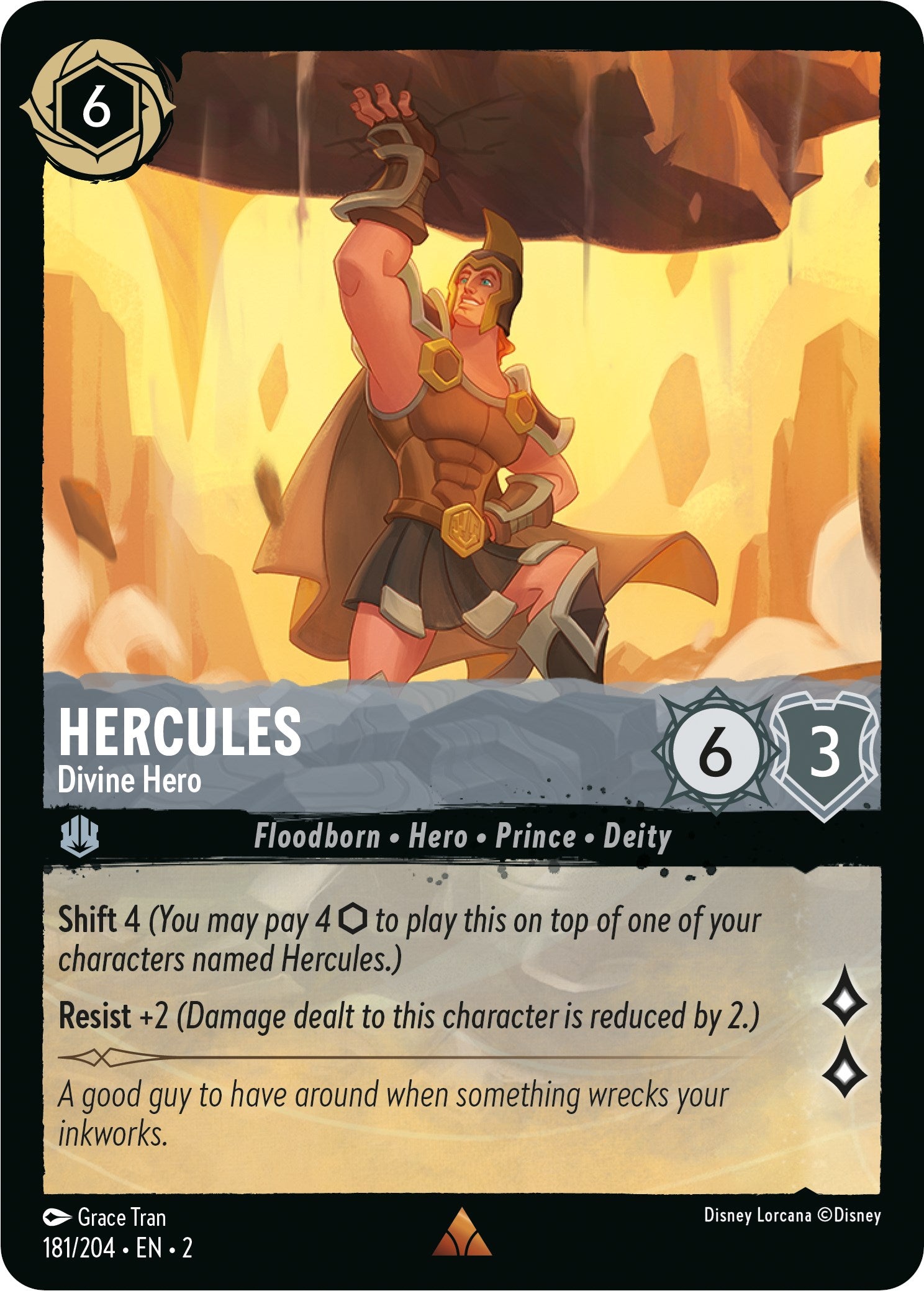 Hercules - Divine Hero (181/204) [Rise of the Floodborn] | The Gaming Verse