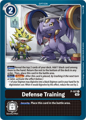 Defense Training [P-107] (Blast Ace Box Topper) [Promotional Cards] | The Gaming Verse