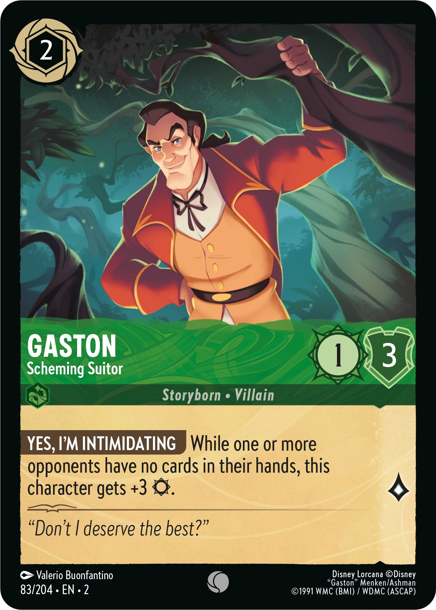 Gaston - Scheming Suitor (83/204) [Rise of the Floodborn] | The Gaming Verse