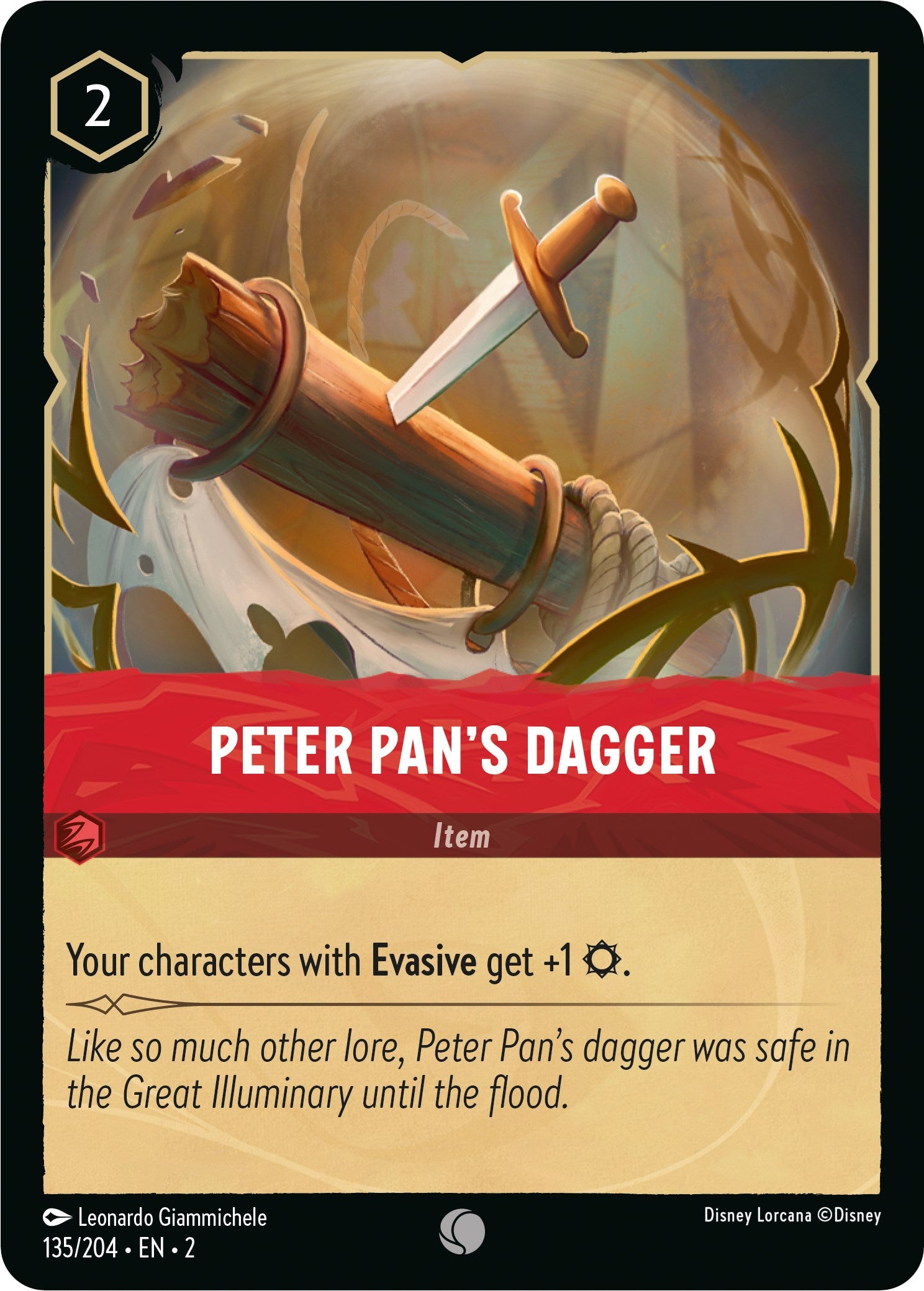 Peter Pan's Dagger (135/204) [Rise of the Floodborn] | The Gaming Verse