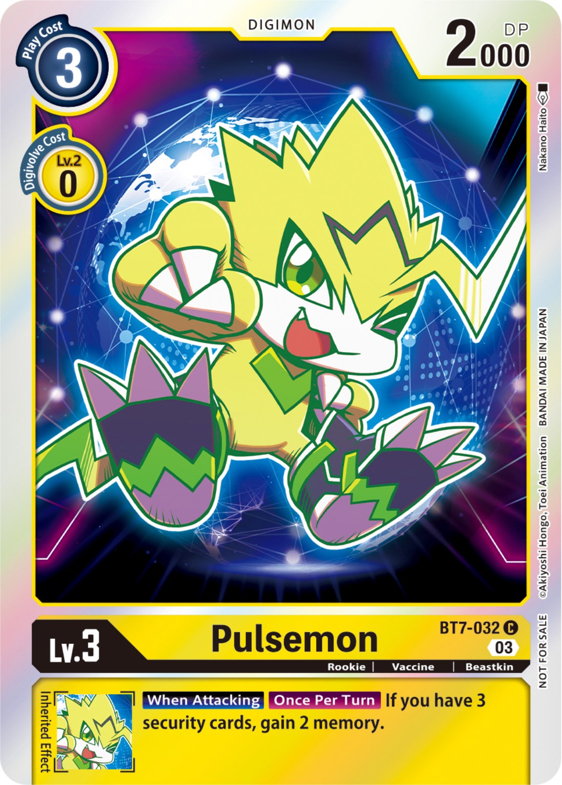 Pulsemon [BT7-032] (Official Tournament Pack Vol.11) [Next Adventure] | The Gaming Verse