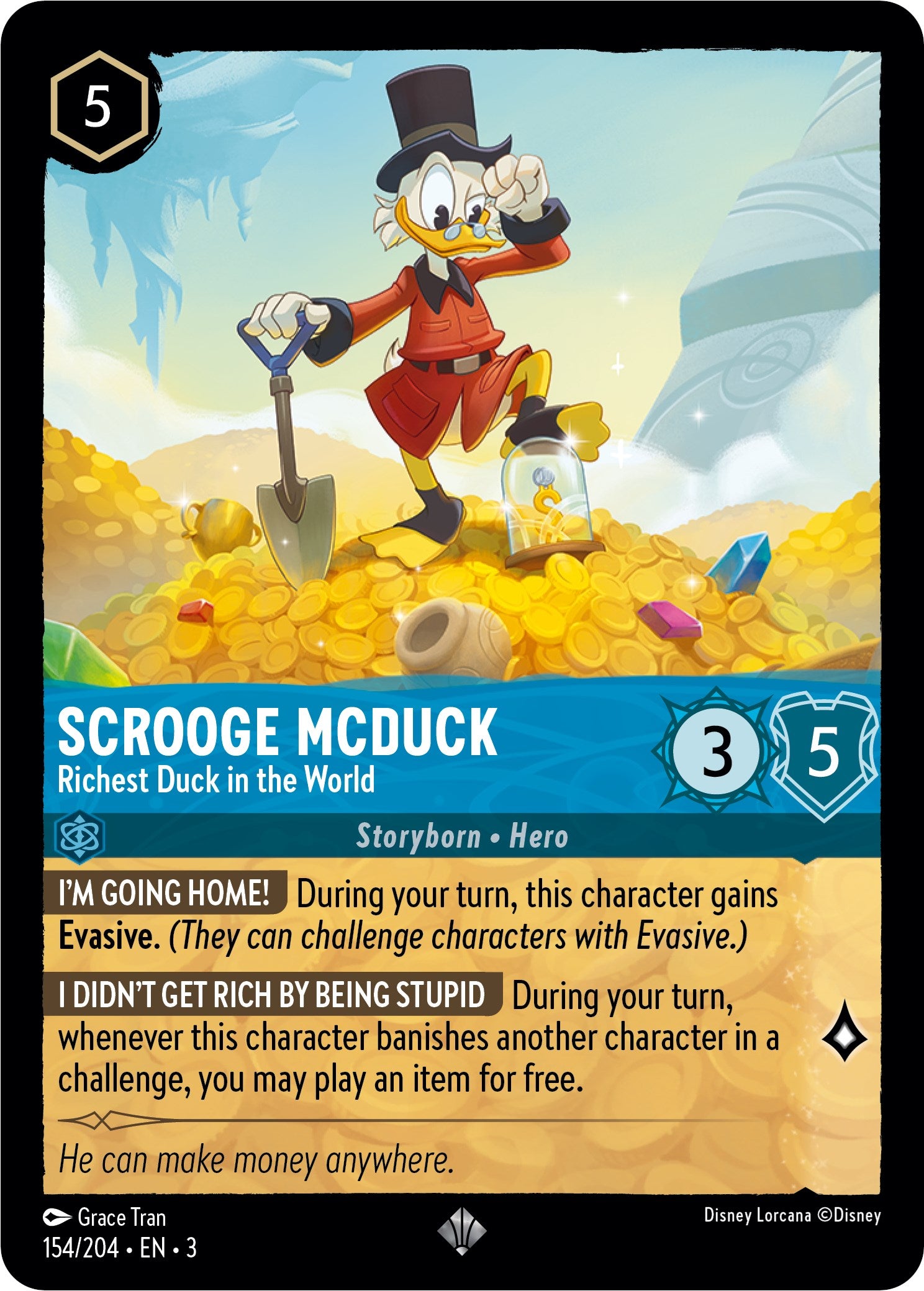 Scrooge McDuck - Richest Duck in the World (154/204) [Into the Inklands] | The Gaming Verse