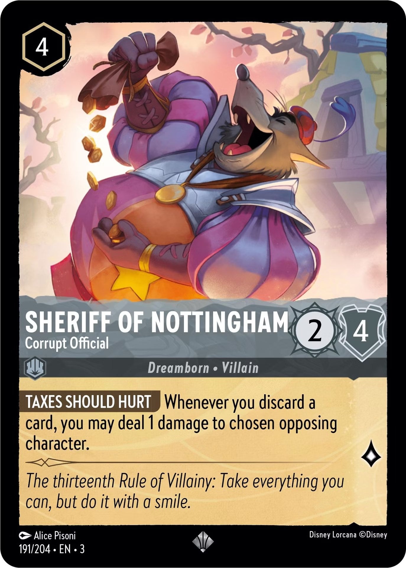 Sheriff of Nottingham - Corrupt Official (191/204) [Into the Inklands] | The Gaming Verse