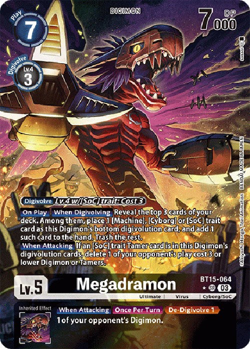 Megadramon [BT15-064] (Alternate Art) [Exceed Apocalypse] | The Gaming Verse