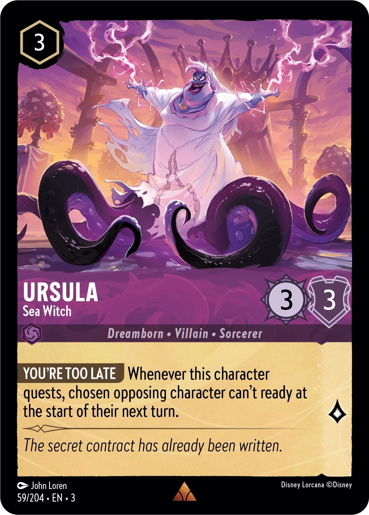 Ursula - Sea Witch (59/204) [Into the Inklands] | The Gaming Verse