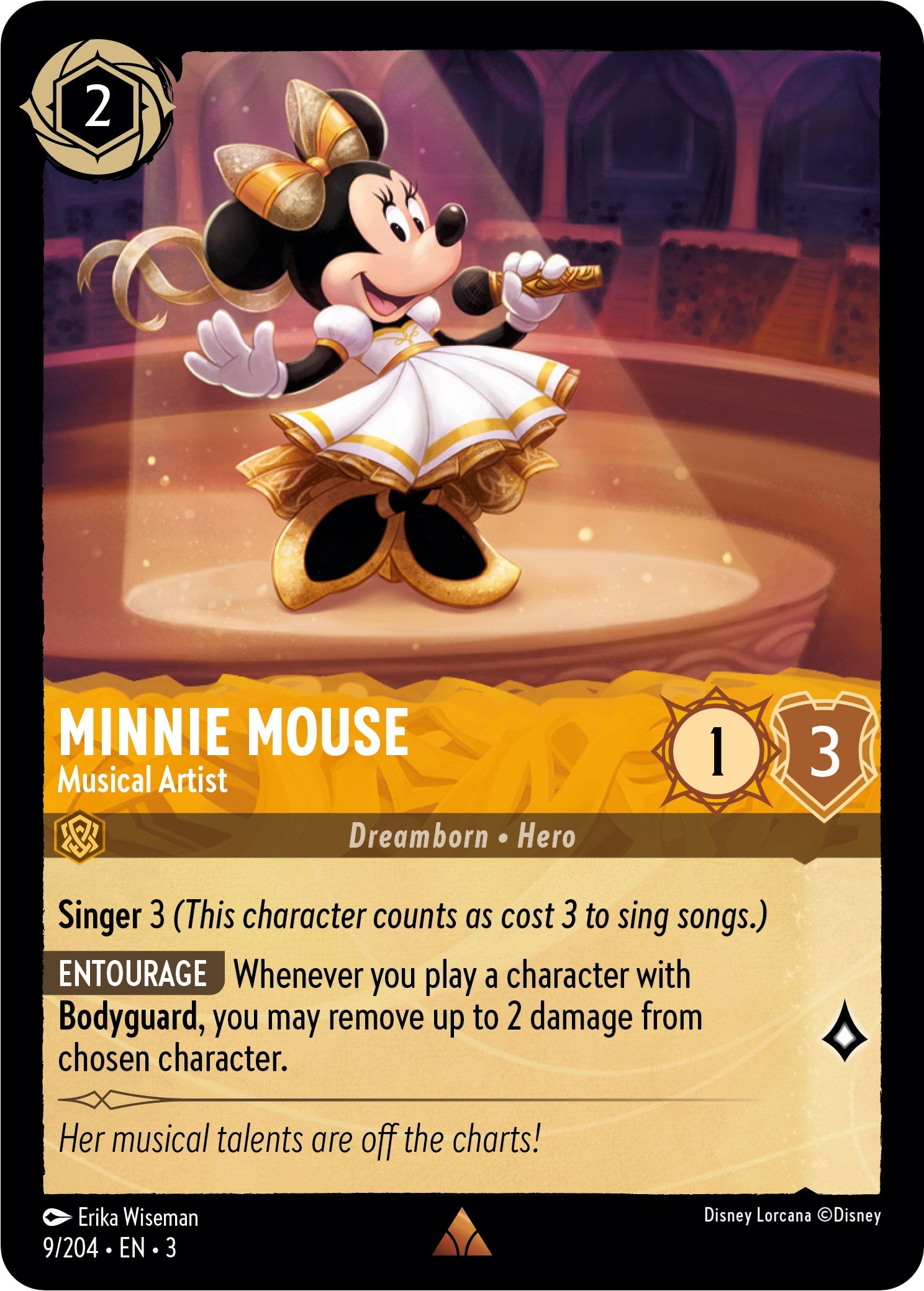 Minnie Mouse - Musical Artist (9/204) [Into the Inklands] | The Gaming Verse